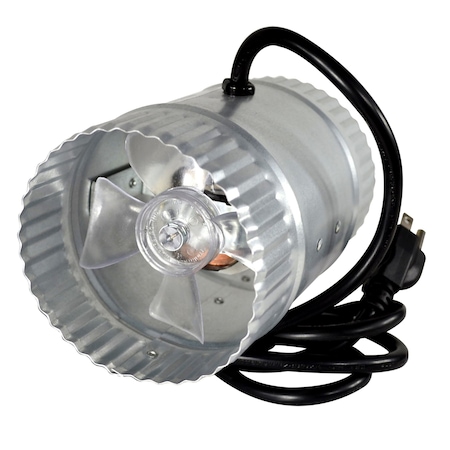 Suncourt Inductor 4" Corded In-Line Booster Duct Fan DB204C